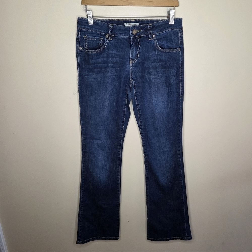 Cabi #916R Slim Bootcut Jeans in Galaxy Wash Size 4